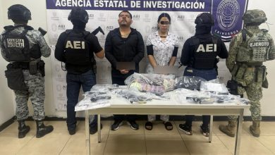 La FGE informó que Gerardo L. G. fue arrestado junto con una mujer durante un cateo en el que participaron la AEI, el Ejército y la Guardia Nacional.