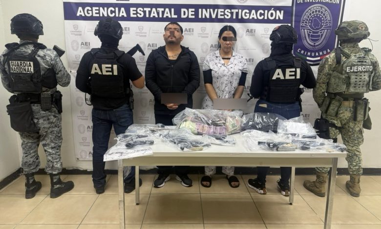 La FGE informó que Gerardo L. G. fue arrestado junto con una mujer durante un cateo en el que participaron la AEI, el Ejército y la Guardia Nacional.