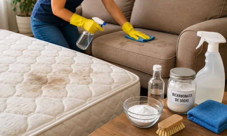 Con ingredientes que probablemente ya tienes en casa, puedes desinfectar, eliminar manchas y refrescar colchones y sillones sin necesidad de contratar servicios especializados.