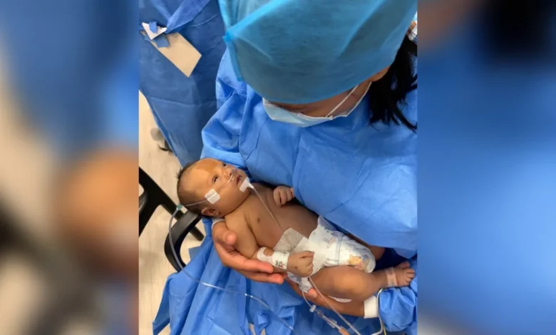 La pequeña Vasti Adalyn, de apenas una semana de nacida, requiere quimioterapias y donadores de sangre para enfrentar un delicado estado de salud.