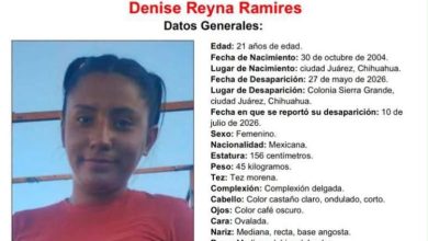 La joven de 21 años fue vista por última vez en la colonia Sierra Grande; la Fiscalía de Chihuahua solicita apoyo de la ciudadanía para localizarla.