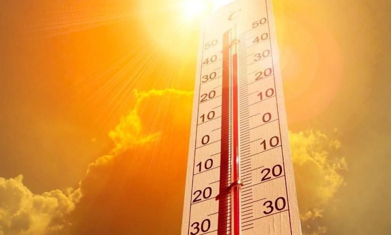 Vista de Mexicali durante una jornada de temperaturas extremas por la ola de calor