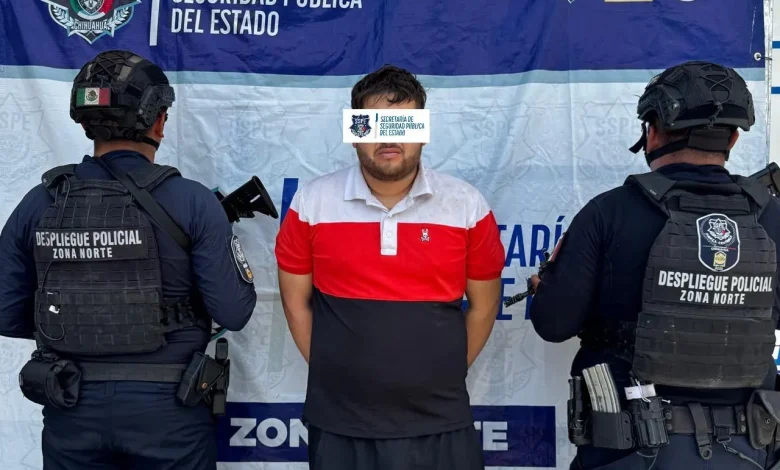 Detención de El Fantasma por agentes de la SSPE en Aldama, Chihuahua