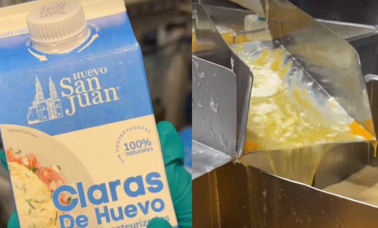 ¿Qué pasa con las yemas cuando venden claras de huevo pasteurizadas?