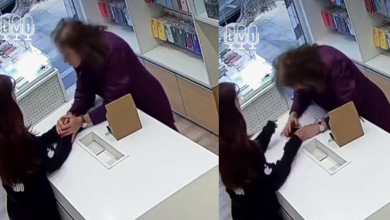VIDEO: Clienta causa conmoción en tienda de celulares por extraño comportamiento
