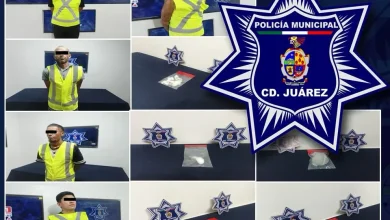Sustancias aseguradas durante detenciones en colonias de Ciudad Juárez