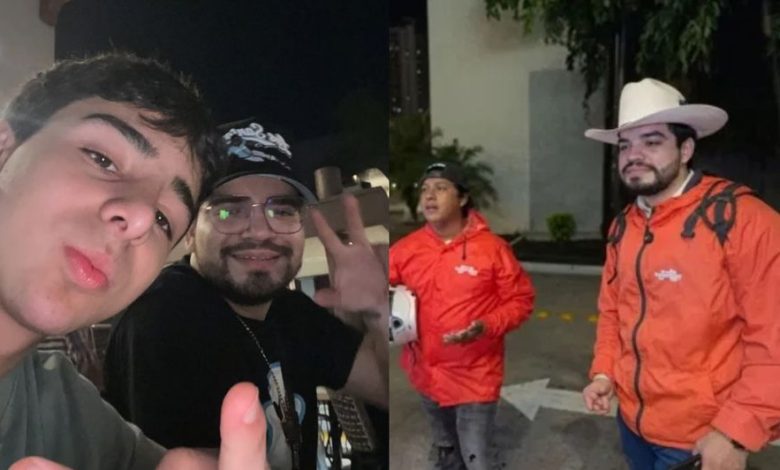 Alejandro Fierro y César Gastélum antes del ataque ocurrido en Culiacán