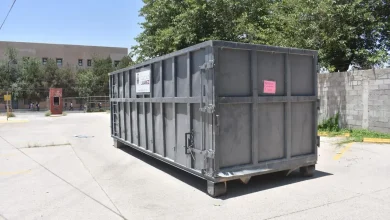 Contenedor del programa Punto Limpio a tu Colonia instalado en Ciudad Juárez