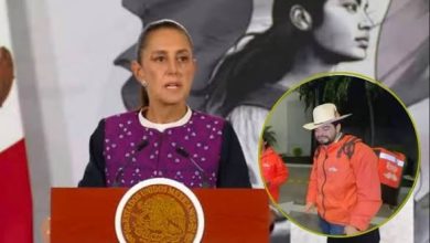 Claudia Sheinbaum durante una conferencia matutina sobre el asesinato de César Gastélum