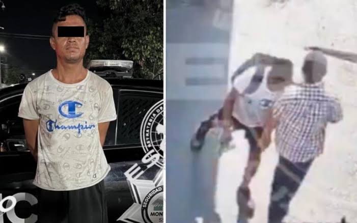 Detención de hombre señalado por empujar a adulto mayor ante un tráiler en Monterrey