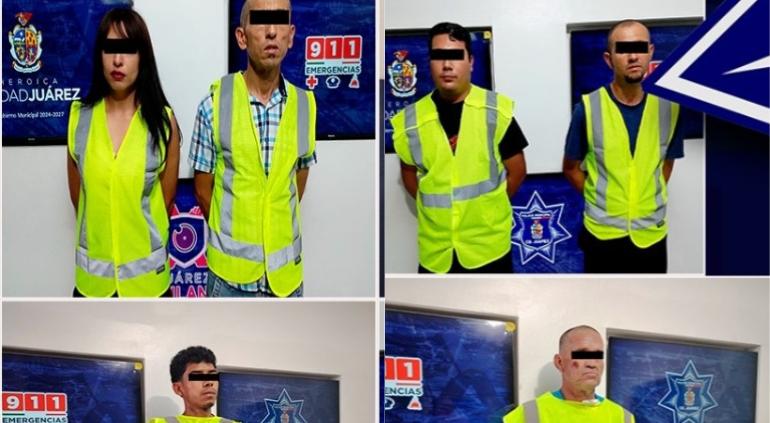 Patrulla de la Policía Municipal durante un operativo en Ciudad Juárez