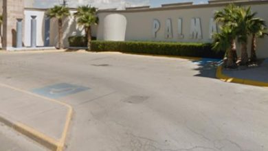 Exterior del motel Las Palmas en Ciudad Juárez, donde un hombre fue baleado