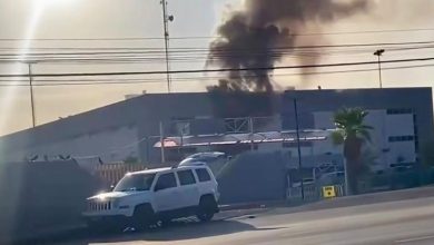 Bomberos atienden incendio en Burger King de la Central Camionera de Ciudad Juárez