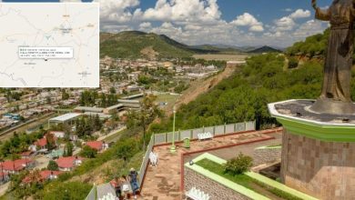 Ubicación del microsismo registrado en Santa Bárbara, Chihuahua