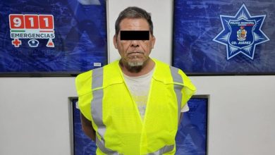 Policías municipales durante una intervención en Ciudad Juárez