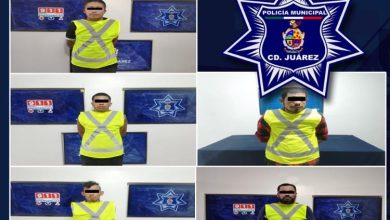 Agentes municipales detienen a cinco hombres con órdenes de aprehensión en Ciudad Juárez