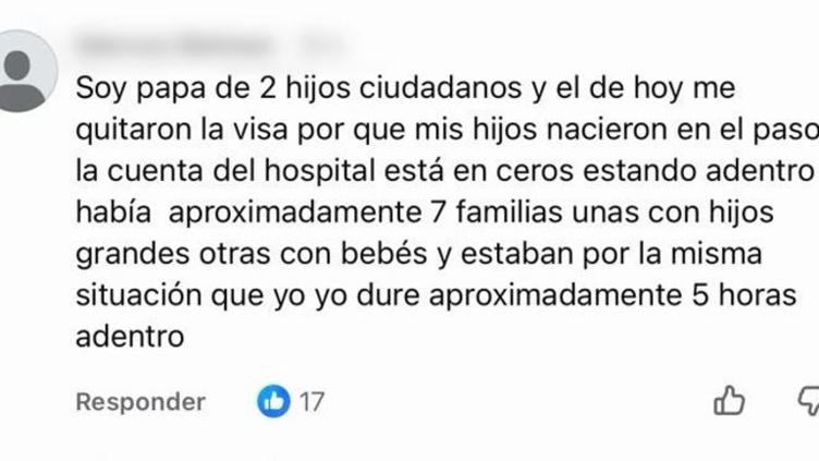 Cruce fronterizo entre Ciudad Juárez y El Paso relacionado con una denuncia sobre el retiro de una visa