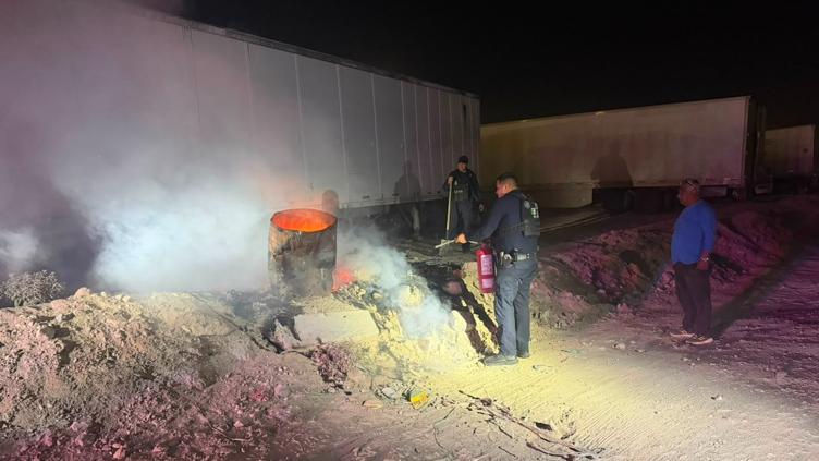 Predio utilizado como basurero clandestino en el sector del Kilómetro 20 de Ciudad Juárez