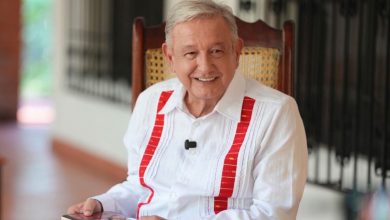 Andrés Manuel López Obrador durante su video de reaparición desde su quinta en Palenque, Chiapas