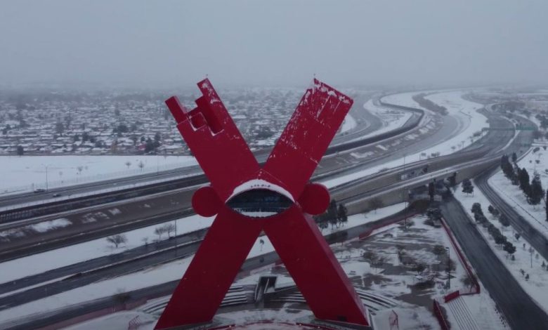 Frente frío 2 y masa de aire polar avanzando sobre el norte de México