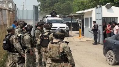 Exterior del Penal El Castillo de Mazatlán, donde un ataque armado dejó 10 personas muertas
