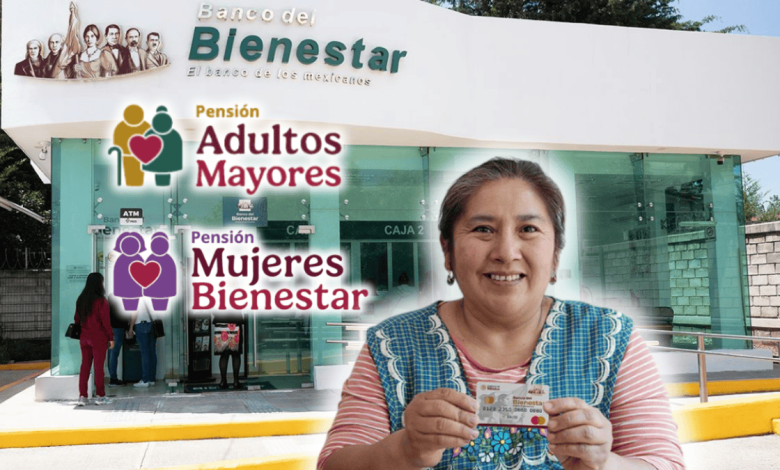 Tarjeta del Banco del Bienestar utilizada para recibir el último pago de la Pensión Bienestar 2026