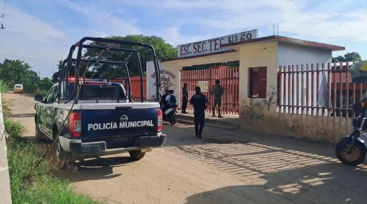 Escuela Secundaria Técnica 69 de San Blas Atempa, Oaxaca, donde fue asesinado el profesor Leví Peralta Regalado