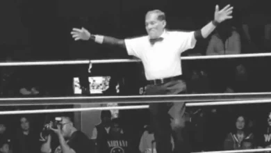 Gerardo Germán Pineda, réferi de lucha libre conocido como El Búho